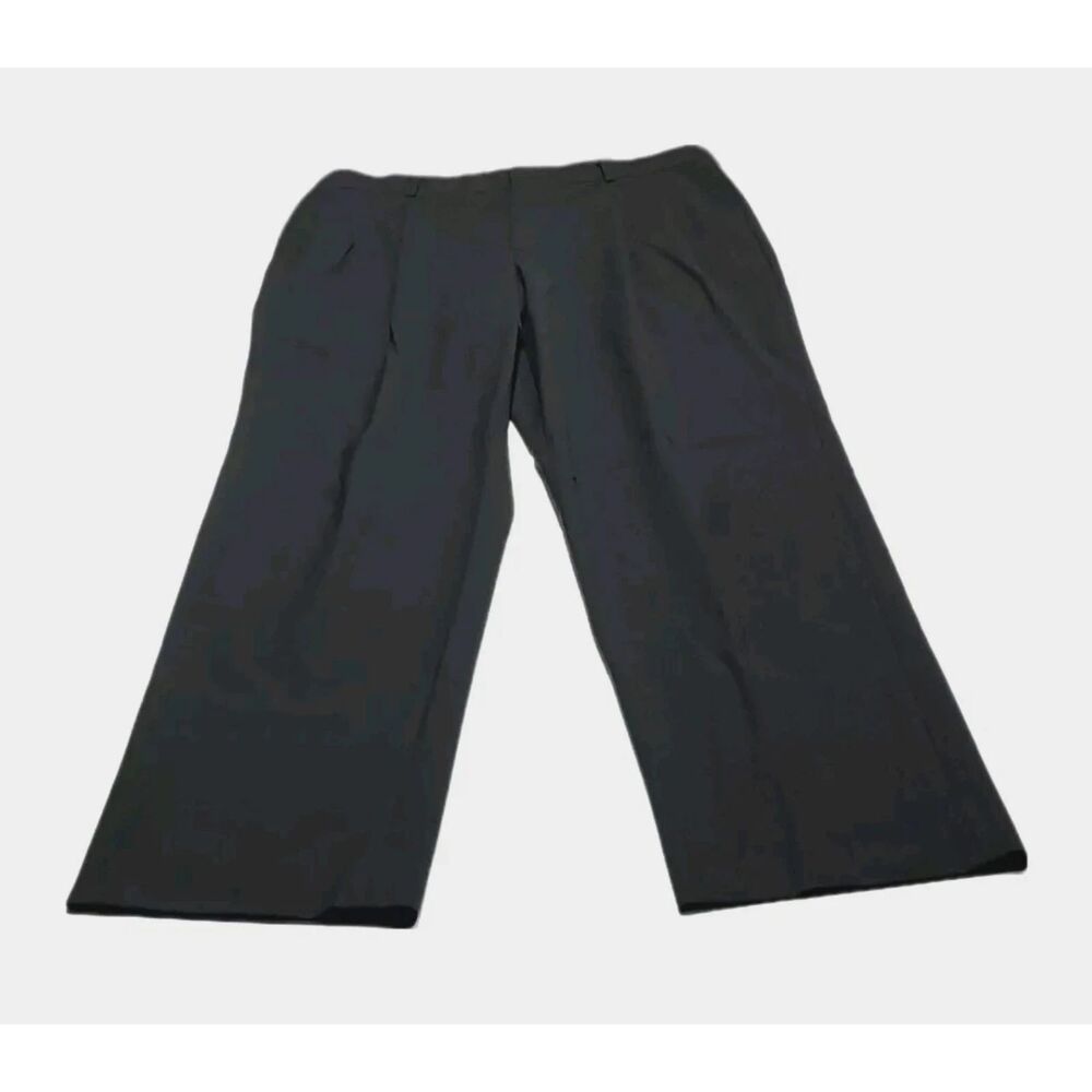 Fourmy Cintas Mens 36R Black Wool Blend Dress Pants Professional Uniform Work
